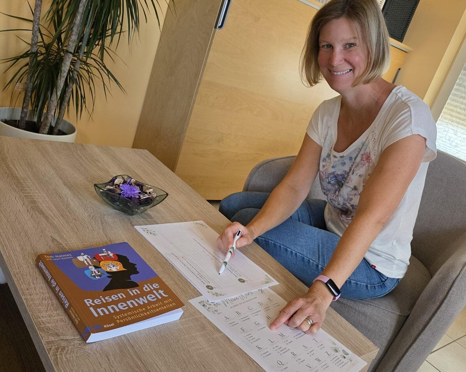 Laurence Fattebene arbeitet mit strukturierten Programmen